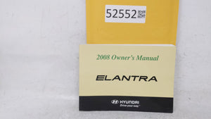 2008 Hyundai Elantra Owners Manual Book Guide OEM Used Auto Parts - Oemusedautoparts1.com