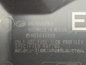 2010-2014 Subaru Legacy Fusebox Fuse Box Panel Relay Module P/N:MB503202B Fits 2010 2011 2012 2013 2014 OEM Used Auto Parts