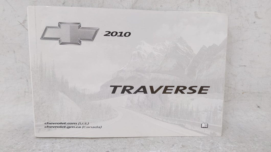 2010 Chevrolet Traverse Owners Manual Book Guide OEM Used Auto Parts - Oemusedautoparts1.com