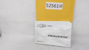 2010 Chevrolet Traverse Owners Manual Book Guide OEM Used Auto Parts - Oemusedautoparts1.com