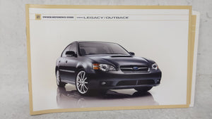 2007 Subaru Legacy Owners Manual Book Guide OEM Used Auto Parts - Oemusedautoparts1.com