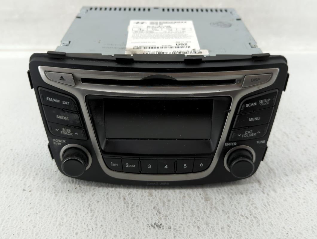 2015-2017 Hyundai Accent Radio AM FM Cd Player Receiver Replacement P/N:96170-1R111RDR Fits 2015 2016 2017 OEM Used Auto Parts