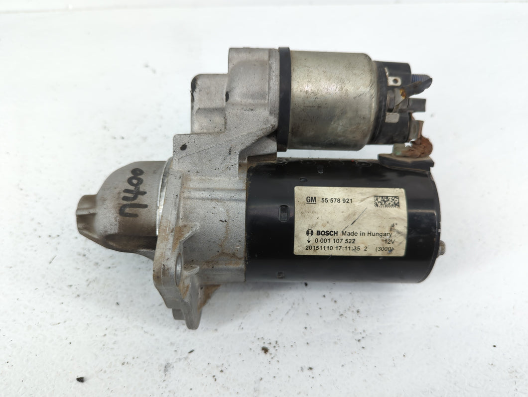 2014-2021 Buick Encore Car Starter Motor Solenoid OEM P/N:55 578 921 Fits 2014 2015 2016 2017 2018 2019 2020 2021 OEM Used Auto Parts