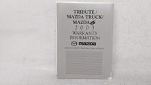 2003 Mazda 6 Owners Manual Book Guide OEM Used Auto Parts - Oemusedautoparts1.com