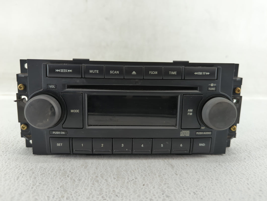 2005-2007 Jeep Grand Cherokee Radio AM FM Cd Player Receiver Replacement P/N:P05091710AG Fits 2004 2005 2006 2007 2008 2009 2010 OEM Used Auto Parts