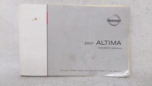 2007 Nissan Altima Owners Manual Book Guide OEM Used Auto Parts - Oemusedautoparts1.com