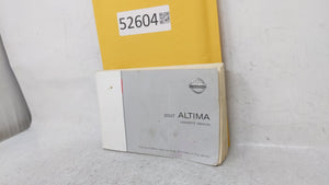 2007 Nissan Altima Owners Manual Book Guide OEM Used Auto Parts - Oemusedautoparts1.com