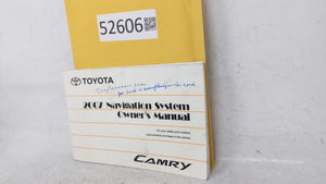 2007 Toyota Camry Owners Manual Book Guide OEM Used Auto Parts - Oemusedautoparts1.com