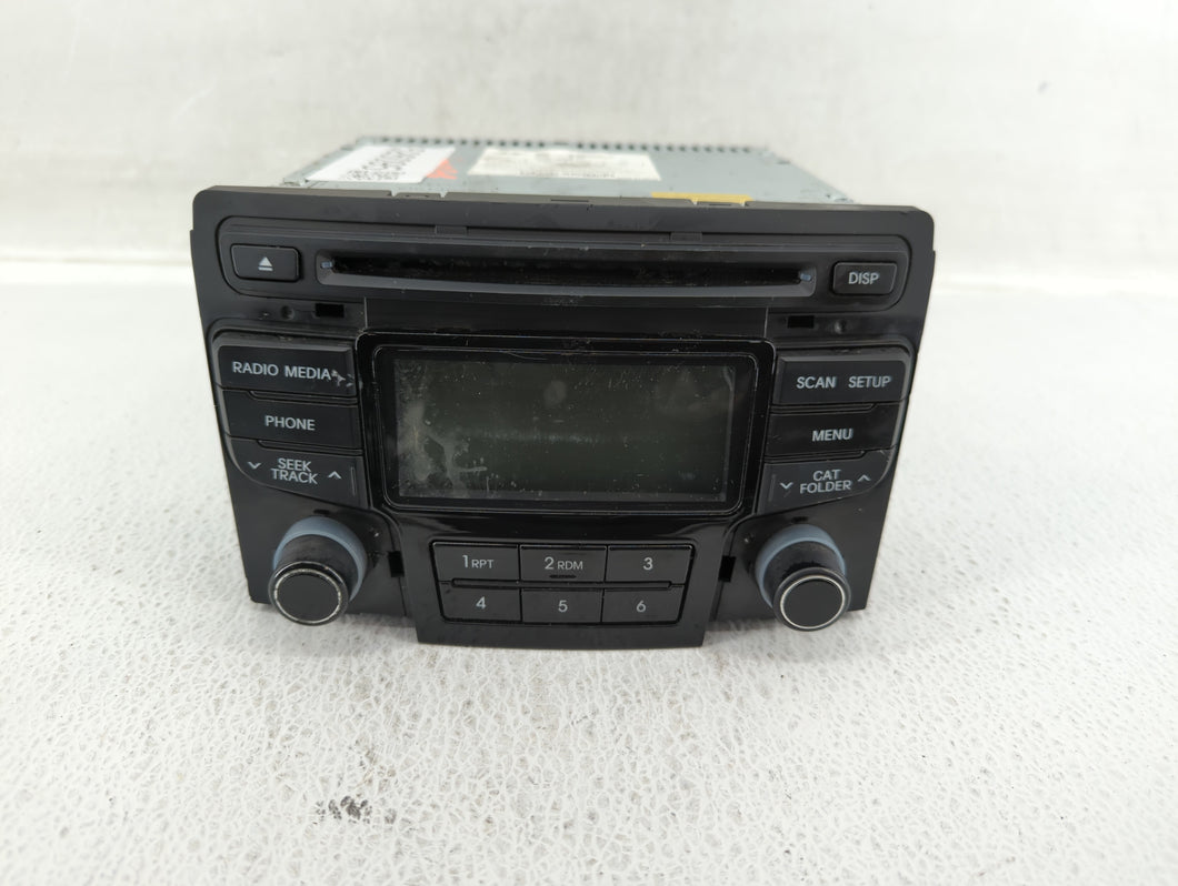 2012-2015 Hyundai Sonata Radio AM FM Cd Player Receiver Replacement P/N:96180-3Q700 96180-3Q600 Fits 2012 2013 2014 2015 OEM Used Auto Parts