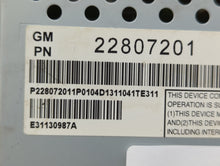 2012-2017 Chevrolet Equinox Information Display Screen