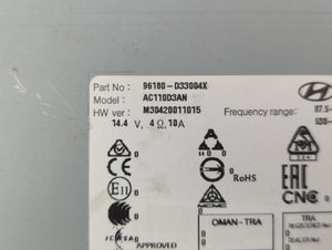 2018 Hyundai Tucson Radio AM FM Cd Player Receiver Replacement P/N:96180-D33004X 96160-D31004X Fits OEM Used Auto Parts