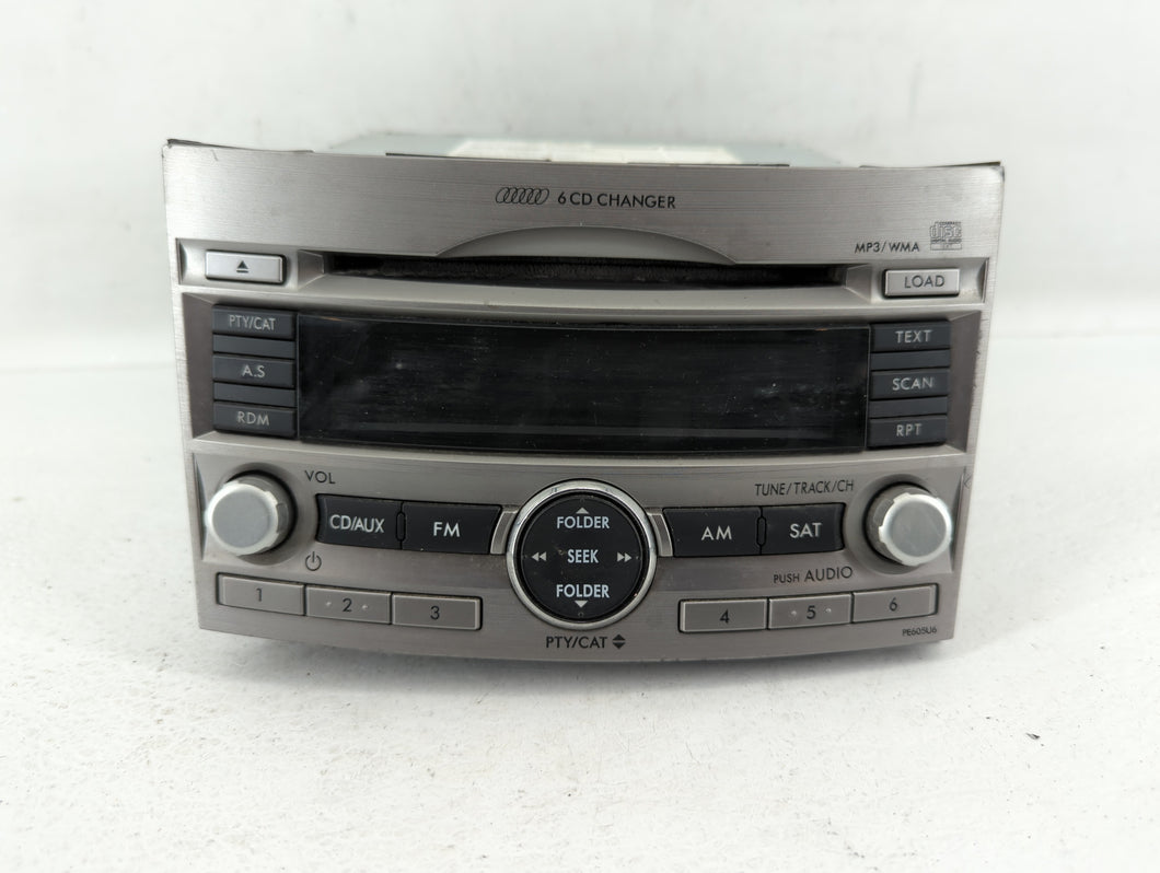 2010-2012 Subaru Legacy Radio AM FM Cd Player Receiver Replacement P/N:862UAJ60A Fits 2010 2011 2012 OEM Used Auto Parts