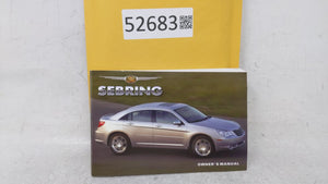 2002 Chrysler Sebring Owners Manual Book Guide OEM Used Auto Parts - Oemusedautoparts1.com