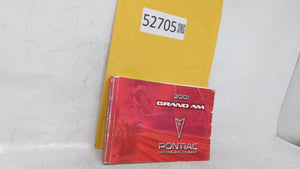 2001 Pontiac Grand Am Owners Manual Book Guide OEM Used Auto Parts - Oemusedautoparts1.com