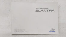 2016 Hyundai Elantra Owners Manual Book Guide OEM Used Auto Parts - Oemusedautoparts1.com