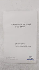 2016 Hyundai Elantra Owners Manual Book Guide OEM Used Auto Parts - Oemusedautoparts1.com