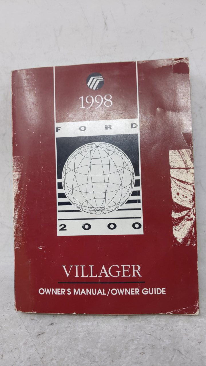 1998 Mercury Villager Owners Manual Book Guide OEM Used Auto Parts - Oemusedautoparts1.com