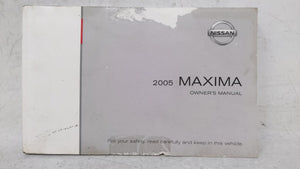 2005 Nissan Maxima Owners Manual Book Guide OEM Used Auto Parts - Oemusedautoparts1.com