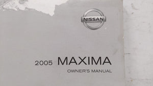 2005 Nissan Maxima Owners Manual Book Guide OEM Used Auto Parts - Oemusedautoparts1.com