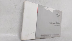 2005 Nissan Maxima Owners Manual Book Guide OEM Used Auto Parts - Oemusedautoparts1.com