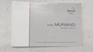 2006 Nissan Murano Owners Manual Book Guide OEM Used Auto Parts - Oemusedautoparts1.com