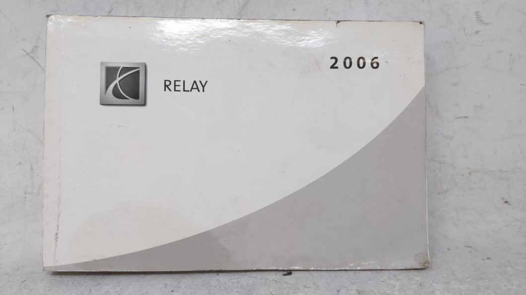 2006 Saturn Relay Owners Manual Book Guide OEM Used Auto Parts - Oemusedautoparts1.com