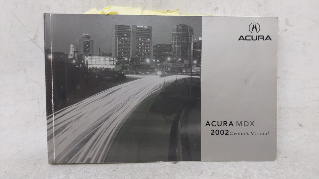 2002 Acura Mdx Owners Manual Book Guide OEM Used Auto Parts - Oemusedautoparts1.com