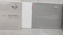 2012 Nissan Altima Owners Manual Book Guide OEM Used Auto Parts - Oemusedautoparts1.com