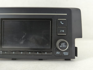 2019-2021 Honda Civic Radio AM FM Cd Player Receiver Replacement P/N:39100-TBA-A41 Fits 2019 2020 2021 OEM Used Auto Parts