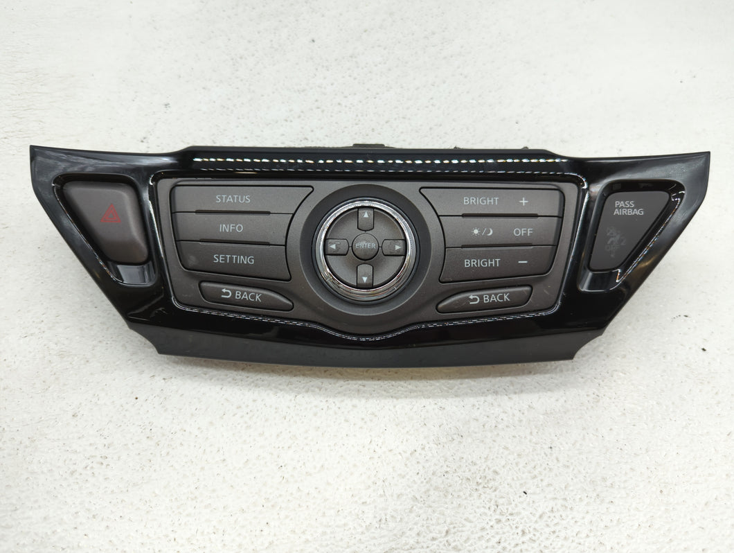 2013-2014 Nissan Pathfinder Radio Control Panel