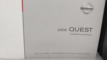 2008 Nissan Quest Owners Manual Book Guide OEM Used Auto Parts - Oemusedautoparts1.com