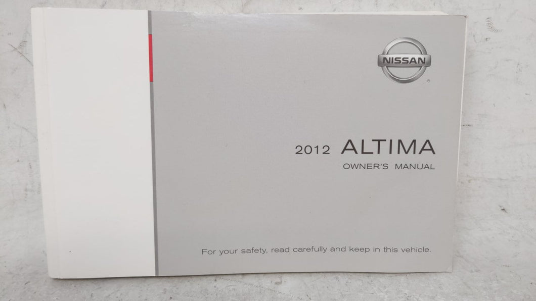 2012 Nissan Altima Owners Manual Book Guide OEM Used Auto Parts - Oemusedautoparts1.com