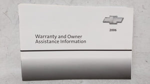 2006 Chevrolet Impala Owners Manual Book Guide OEM Used Auto Parts - Oemusedautoparts1.com