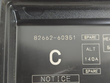 2004-2009 Lexus Gx470 Fusebox Fuse Box Panel Relay Module P/N:82662-60351 Fits 2004 2005 2006 2007 2008 2009 OEM Used Auto Parts