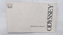 2003 Honda Odyssey Owners Manual Book Guide OEM Used Auto Parts - Oemusedautoparts1.com