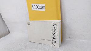 2003 Honda Odyssey Owners Manual Book Guide OEM Used Auto Parts - Oemusedautoparts1.com