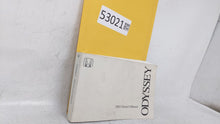 2003 Honda Odyssey Owners Manual Book Guide OEM Used Auto Parts - Oemusedautoparts1.com