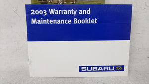 2003 Subaru Outback Owners Manual Book Guide OEM Used Auto Parts - Oemusedautoparts1.com
