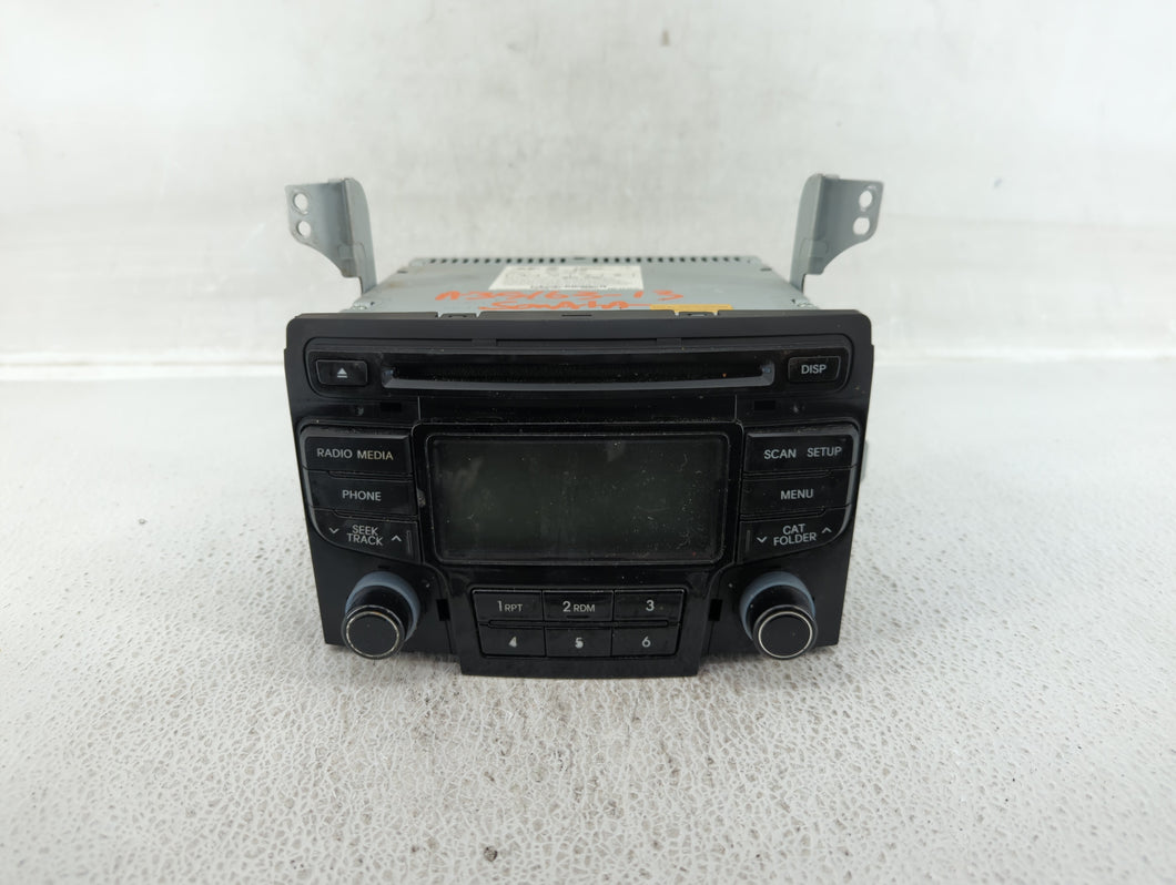 2012-2014 Hyundai Sonata Radio AM FM Cd Player Receiver Replacement P/N:96180-3Q700 Fits 2012 2013 2014 OEM Used Auto Parts