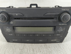 2009 Toyota Corolla Radio AM FM Cd Player Receiver Replacement P/N:86120-12B30 Fits OEM Used Auto Parts