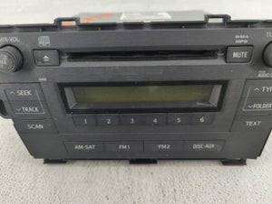 2010-2011 Toyota Prius Radio AM FM Cd Player Receiver Replacement P/N:86120-47290 Fits 2010 2011 OEM Used Auto Parts