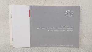 2008 Nissan Quest Owners Manual Book Guide OEM Used Auto Parts - Oemusedautoparts1.com