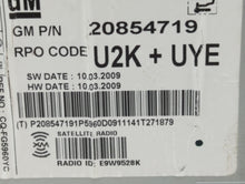 2010 Buick Lacrosse Radio AM FM Cd Player Receiver Replacement P/N:20854719 Fits 2011 OEM Used Auto Parts