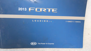 2013 Kia Forte Owners Manual Book Guide OEM Used Auto Parts - Oemusedautoparts1.com