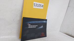 2013 Kia Rio Owners Manual Book Guide OEM Used Auto Parts - Oemusedautoparts1.com
