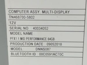 2016-2019 Honda Pilot Radio AM FM Cd Player Receiver Replacement P/N:39540-TG7-AD13-M1 39540-TG8-AB14-M1 Fits 2016 2017 2018 2019 OEM Used Auto Parts