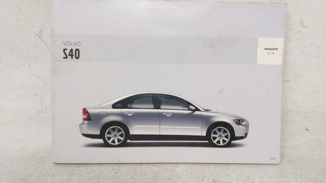 2008 Volvo S40 Owners Manual Book Guide OEM Used Auto Parts - Oemusedautoparts1.com