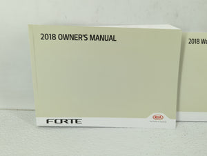 2018 Kia Forte Owners Manual Book Guide OEM Used Auto Parts