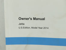 2014 Volkswagen Jetta Owners Manual Book Guide OEM Used Auto Parts