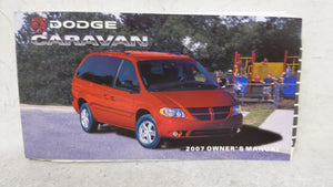 2007 Dodge Caravan Owners Manual Book Guide OEM Used Auto Parts - Oemusedautoparts1.com